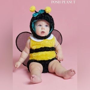 Posh Peanut Beatrice Bumble Bee Costume for Infants, sz 12-18 months
